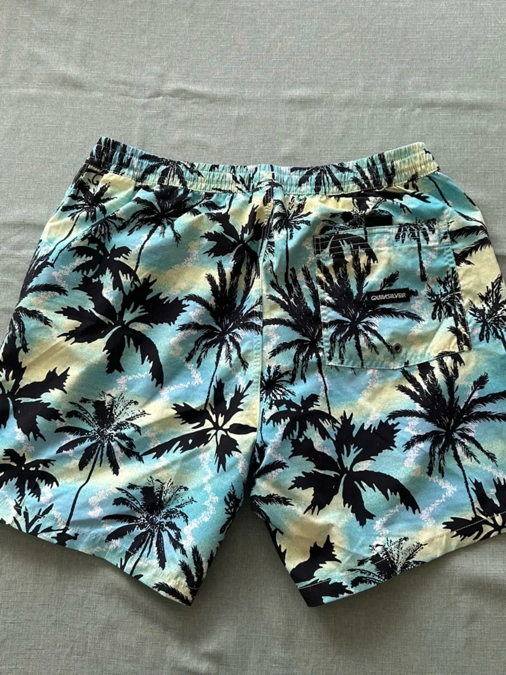 Men’s Quiksilver Black Palm Print Board Shorts